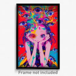Anime Art Poster - Girl Feeling Ennui Wearing Royal Sleeveless (Print)