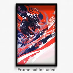Art Poster - Striking Snowfields (Psychedelic Trippy Weird 11x17 Print)