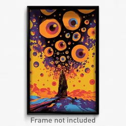 Icelandic Movie Poster - Round Shaft (Iceland Psychedelic Art Retro Film Print)