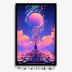 Movie Art Poster - Man Feeling Resentment, Thin Gradient Legwear (Film Print)