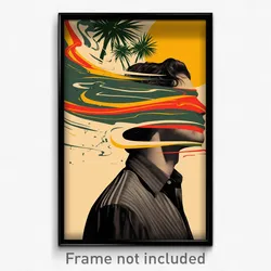 Spanish Movie Poster - Man Feeling Self Loathing, Posh Grey Leota (Art Print)