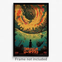 Hebrew Movie Poster - Smoggy River (Israel Psychedelic Art Retro Film Print)
