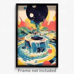 German Movie Poster - Mushy Baths (Germany Psychedelic Art Retro Film Print)