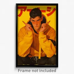 Spanish Movie Poster - Man Feeling Curiosity, Silly Cropped Hoodie (Art Print)