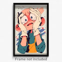 Art Poster - Oyster Feeling Upset Wearing Neighborly Two Tone Gloves