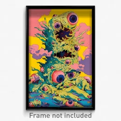 Art Poster - Wooden Independence Day (Psychedelic Trippy Weird 11x17 Print)