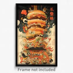 Vietnamese Movie Poster - Tall Burger Stand (Vietnam Retro Film Art Print)