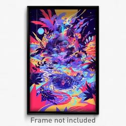 Greek Movie Poster - Gorgeous Glass (Greece Psychedelic Art Retro Film Print)