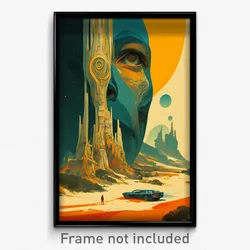 German Movie Poster - Colorful Ridge (Germany Psychedelic Art Retro Film Print)