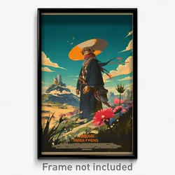 French Movie Poster - Peaceful Mesa (France Psychedelic Art Retro Film Print)