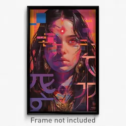 Bollywood Movie Poster - Imaginary Crossing (India Retro Hindi Film Art Print)