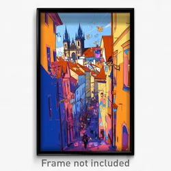 Art Poster - Thin Prague (Psychedelic Trippy Weird 11x17 Print)