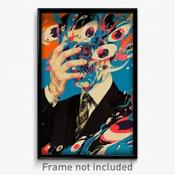 Movie Art Poster - Man Feeling Fright Wearing Shady Bowtie (Retro Film Print)