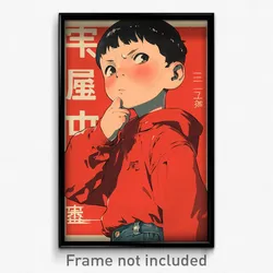 Chinese Movie Poster - Boy Feeling Grumpiness, Red Clothes (China Art Print)