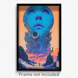 Icelandic Movie Poster - Angelic Abyss (Iceland Retro Film Art Print)