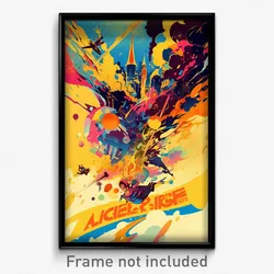 French Movie Poster - Active Rise (France Psychedelic Art Retro Film Print)
