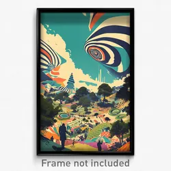 German Movie Poster - Wicked Camp (Germany Psychedelic Art Retro Film Print)