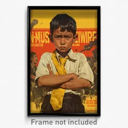 Indonesian Movie Poster - Boy Feeling Fury, Reasonable Yellow Necktie (Print)