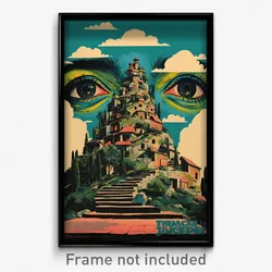 Greek Movie Poster - Black Stable (Greece Psychedelic Art Retro Film Print)