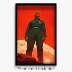 Movie Art Poster - Man Feeling Delighted, Immaculate Short Jumpsuit (Film Print)