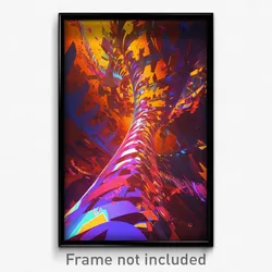 Art Poster - Energetic Trail (Psychedelic Trippy Weird 11x17 Cartoon Print)