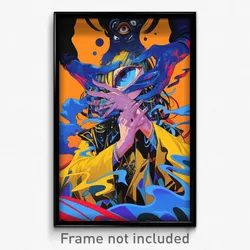 Art Poster - Huge Darkness (Psychedelic Trippy Weird 11x17 Cartoon Print)