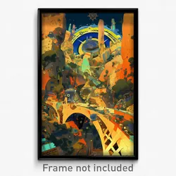 Art Poster - Stunning Court (Psychedelic Trippy Weird 11x17 Print)