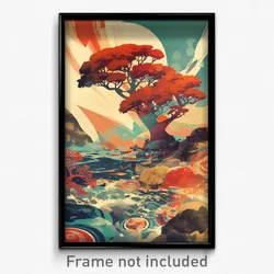 Icelandic Movie Poster - Beautiful Coral Reef (Iceland Retro Film Art Print)