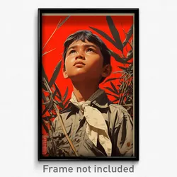 Indonesian Movie Poster - Boy Feeling Humiliation, Rectangular White Neckerchief