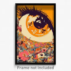 German Movie Poster - Glass Pasture (Germany Psychedelic Art Retro Film Print)