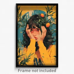 Spanish Movie Poster - Girl Feeling Melancholy, Loud Sweatshirt (Art Print)