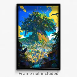 Art Poster - Barren Rio De Janeiro (Psychedelic Trippy Weird 11x17 Print)