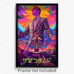 Icelandic Movie Poster - Man Feeling Ambivalence, Silver Purple Shirt (Print)