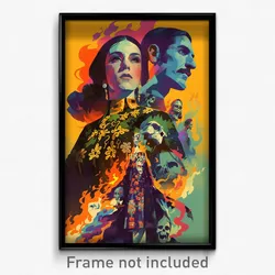 Mexican Movie Poster - Candid Fire (Mexico Psychedelic Art Retro Film Print)
