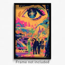 Bollywood Movie Poster - Webbed Town (India Retro Hindi Film Art Print)