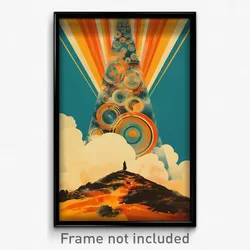 German Movie Poster - Cloudy Settlement (Germany Retro Film Art Print)