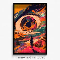 Bollywood Movie Poster - Complex Wire Frame Aperture (India Hindi Film Print)