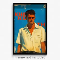 Greek Movie Poster - Man Feeling Rattled, Glum Polo Shirt (Greece Art Print)