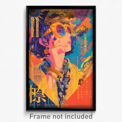 Vietnamese Movie Poster - Girl Feeling Dislike, Glaring Two Sided Cape (Print)