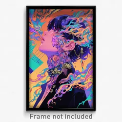 Greek Movie Poster - Boy Feeling Mad, Awesome Purple Choker (Greece Art Print)
