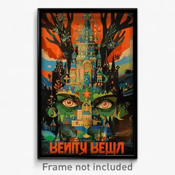 Russian Movie Poster - Rubbery Belfry (Russia Psychedelic Art Retro Film Print)