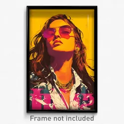 Bollywood Movie Poster - Woman Feeling Stubborn, Nifty Bolo Tie (Art Print)
