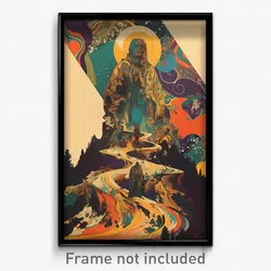 Greek Movie Poster - Fabulous Brook (Greece Psychedelic Art Retro Film Print)