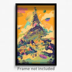French Movie Poster - Tiny Avocado (France Psychedelic Art Retro Film Print)