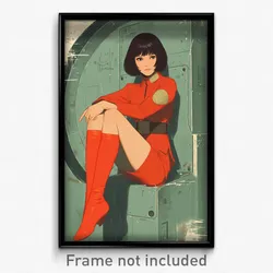 Movie Art Poster - Woman Feeling Humiliation, Marvelous Red Socks (Film Print)