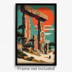 Spanish Movie Poster - Lonely Henge (Spain Psychedelic Art Retro Film Print)