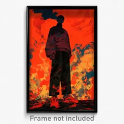 Movie Art Poster - Man Feeling Vengeful, Impeccable Cropped Sweater (Film Print)