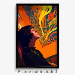 Brazilian Movie Poster - Brisk Wall (Brazil Psychedelic Art Retro Film Print)