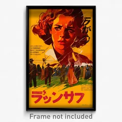 Brazilian Movie Poster - Woman Feeling Humiliation, Warm White Capelet (Print)