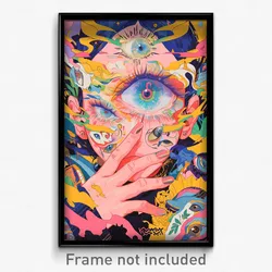 Art Poster - Dangerous Tableau (Psychedelic Trippy Weird 11x17 Cartoon Print)